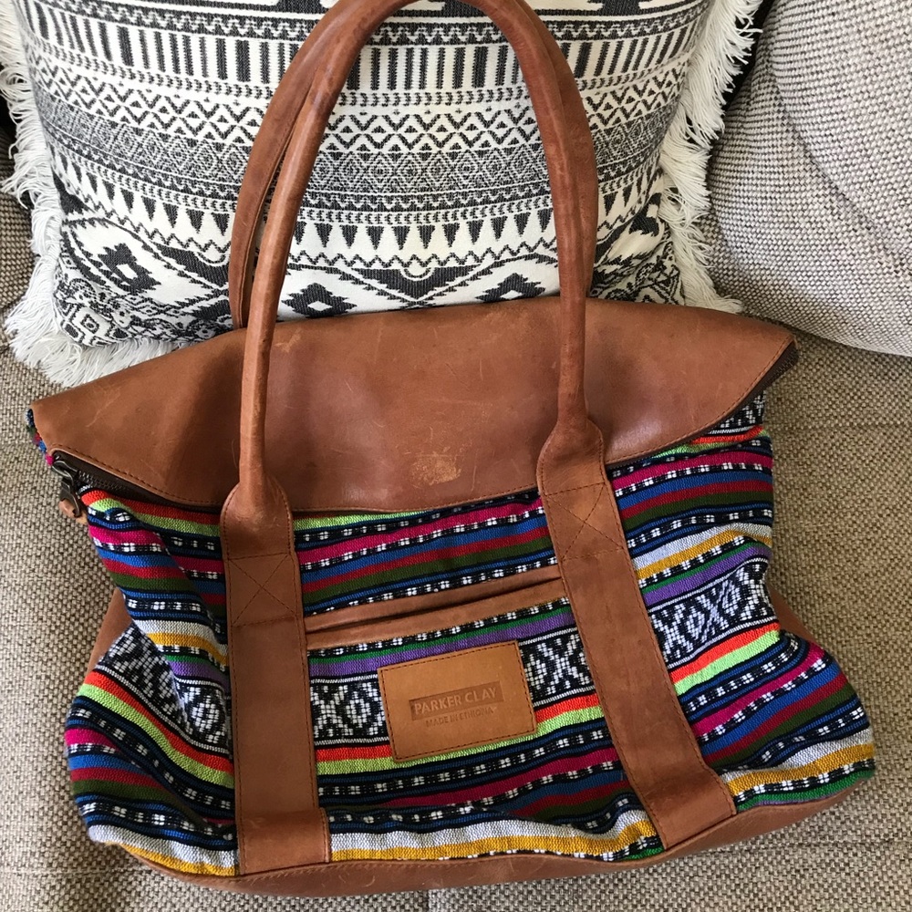 COPY - Real leather Parker Clay Bag